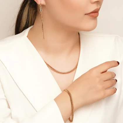 سرویس کارتیه فوق العاده خاص و باکیفیت مشابه نمونه طلا از برند ژوپینگ