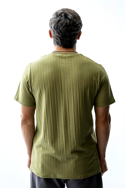 تیشرت بیسیک ژاکارد مردانه