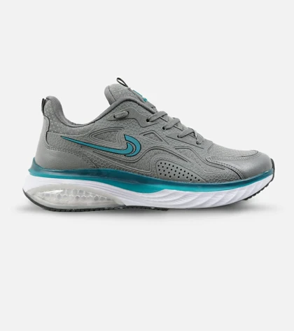 کفش کتانی مردانه طوسی سفید آبی Nike air max pluse
