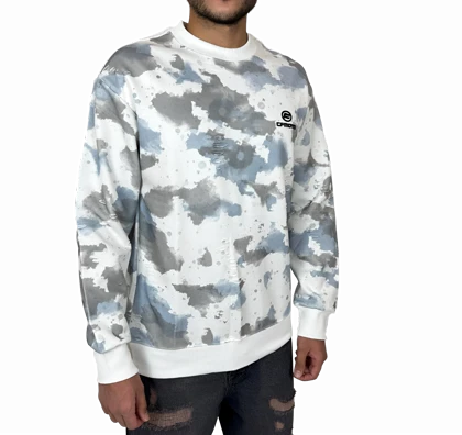 دورس مردانه آبی طرح چریکی پاره قواره باکسی