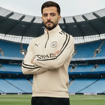 دورس نیم زیپ منچستر سیتی-کرم