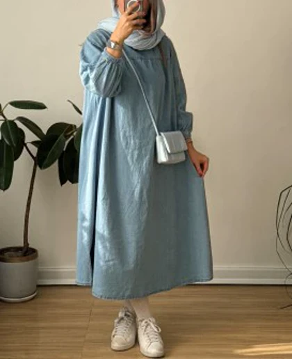 پیراهن جین پارچه ترک 3