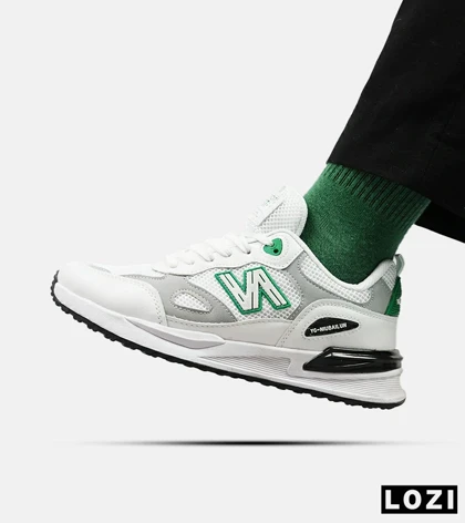 کفش کتانی مردانه سفید سبز NEW BALANCE yg niubailun مدل 4703