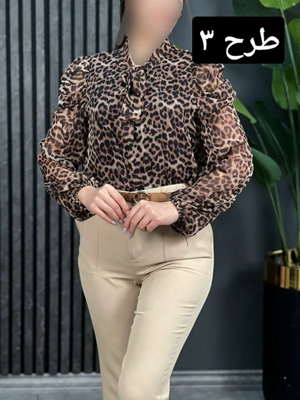 شومیز آستین پف کد 1643