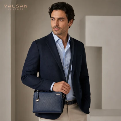 کیف دوشی و دستی چرم یلسان مدل آیسل کد 015-BF