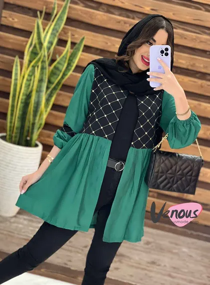 مانتو عروسکی بالا گلدوزی