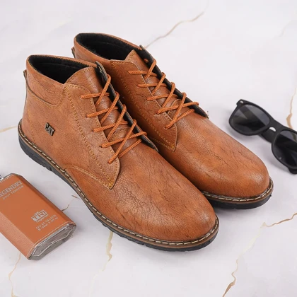 نیم بوت cat سوگو عسلی مردانه مدل keyvan ویژه