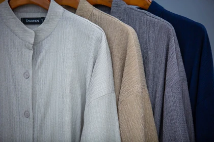 مانتو یقه فرنچ بلند لونا