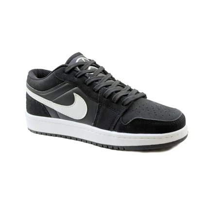 کتانی اسپرت مردانه مدل نایک جردن 1 Nike Jordan رنگ مشکی سفید کد 51450