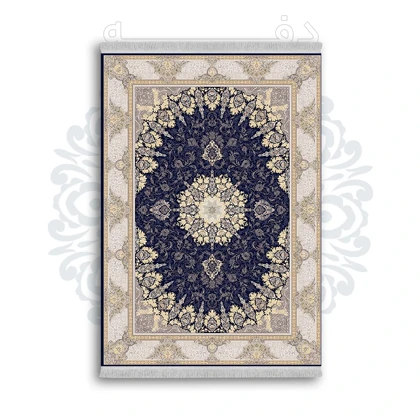 *جدید* فرشینه از جنس پارچه شانل مخمل ترک طرح فانتزی برند دفه کد 1432