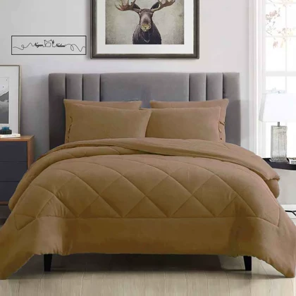 روتختی مینیمال کتان مخمل طرح لوزی نسکافه ای کد101600