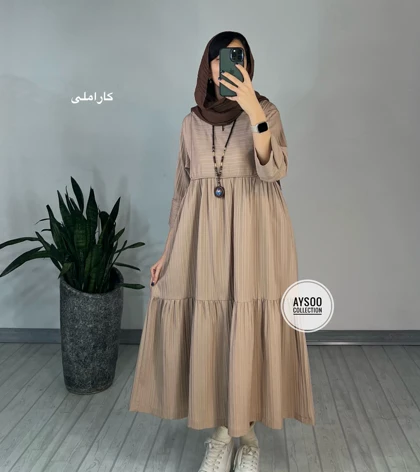 پیراهن مانتویی آهو(ایراد دار)