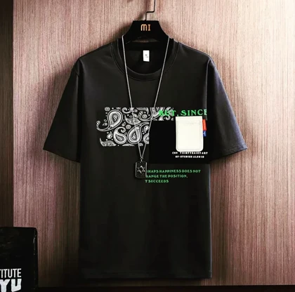 تیشرت آستین کوتاه باندانایی اسپرت