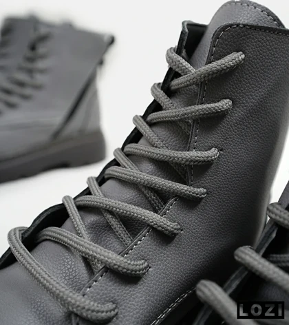 نیم بوت چرمی مردانه طوسی Timberland