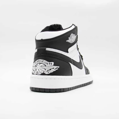 کتانی جردن 1 مشکی سفید ساق‌دار کد 6624