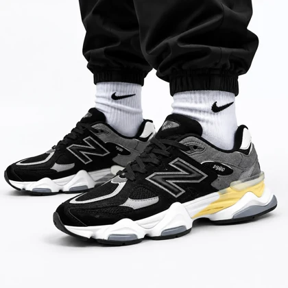 کفش کتانی زنانه مدل نیوبالانس 9060 مشکی طوسی New Balance 9060