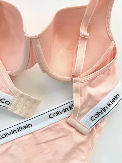 ست شورت اسلیپ و سوتین فنر دار نخ پنبه کلوین کلاین Calvin Klein