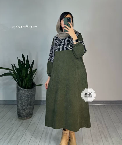 پیراهن مانتویی آتریسا