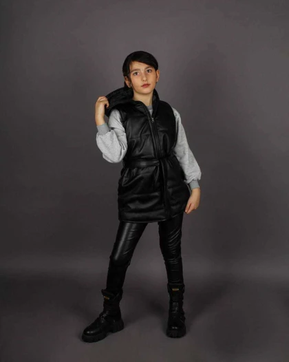 پافر چرم ست خواهر برادری