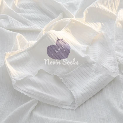 شورت طرح قلب بنفش (سایز 38 الی 42)