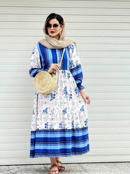 مانتو پیراهنی دکمه دار غزال