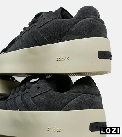 کفش کتانی مردانه مشکی کرم ADIDAS X Fear of God Athletics ’86 Lo Clay