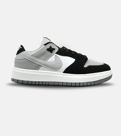 کفش کتانی مردانه طوسی مشکی سفید نایک NIKE SB