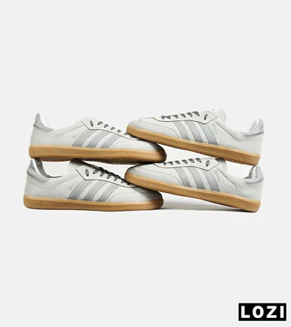 کفش کتانی مردانه زنانه سامبا طوسی ADIDAS Samba مدل 7301