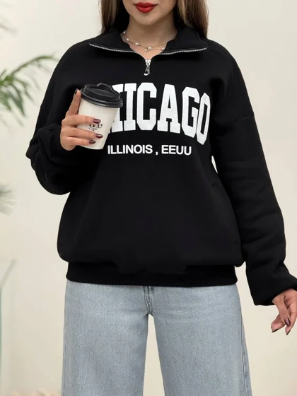 3995-دورس نیم زیپ chicaGo