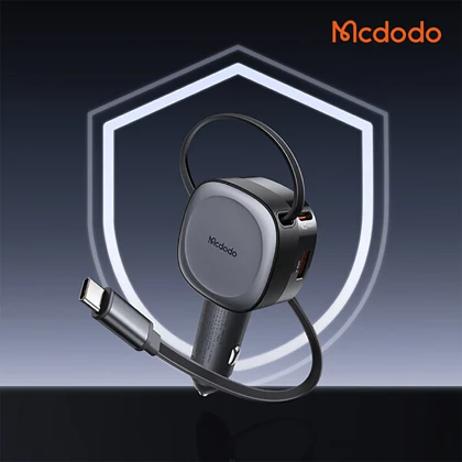 شارژر فندکی فست شارژ مک دودو MCDODO مدل CC-156 توان 75 وات با کابل