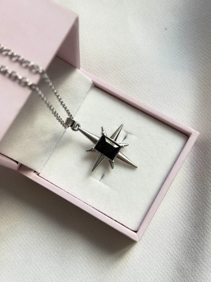 گردنبند نگین مشکی