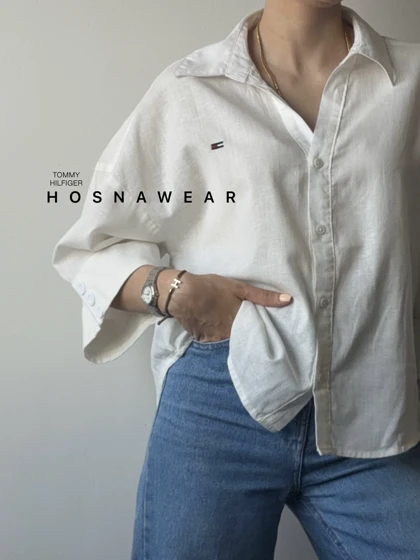 شومیز لینن تامی TOMMY HILFIGER