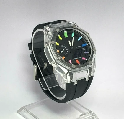 ساعت جی شاک صفحه رزین عقربه رنگی