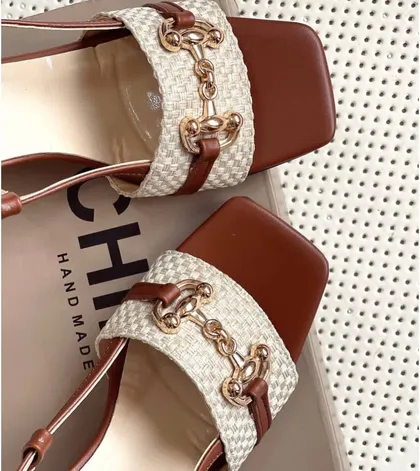 صندل کنفی زنانه کد 2048