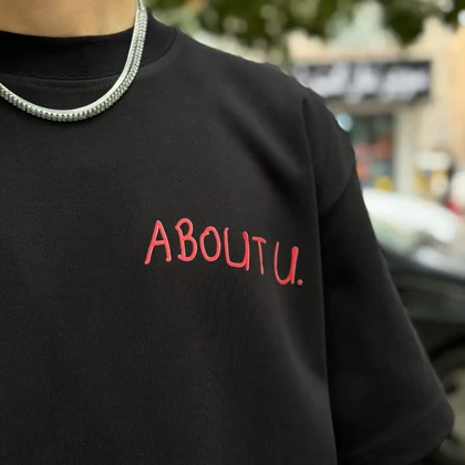تیشرت ABOUT U مشکی 244