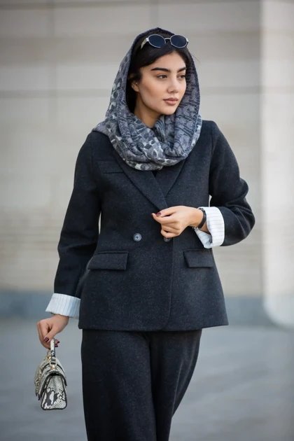 پالتو فوتر آستردار مچ راه راه