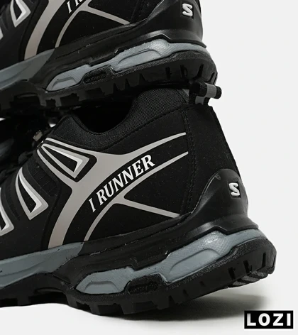 کفش کتانی بزرگ پا مشکی طوسی I-Runner