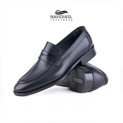 کفش مردانه چرم کلاسیک کد 7014011