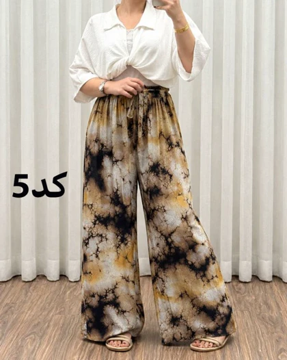 شلوار نخی زنانه خارجی 7631