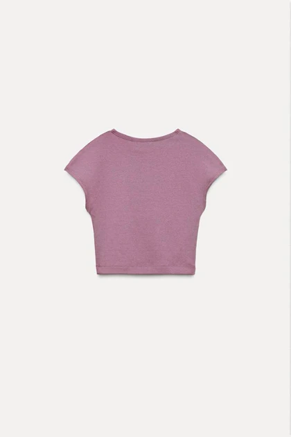 کراپ تاپ نخی Zara Cap Sleeve335