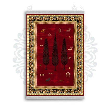 *جدید* فرشینه از جنس پارچه شانل مخمل ترک طرح فانتزی برند دفه کد 903