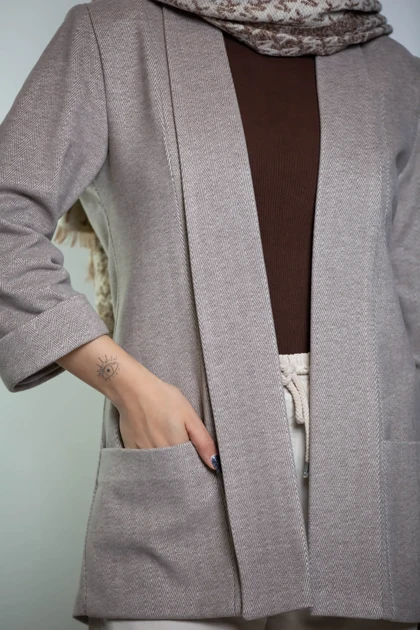 پالتو یقه شالی کشمیر