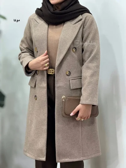 پالتو فوتر آستردار بلند راحیل 1