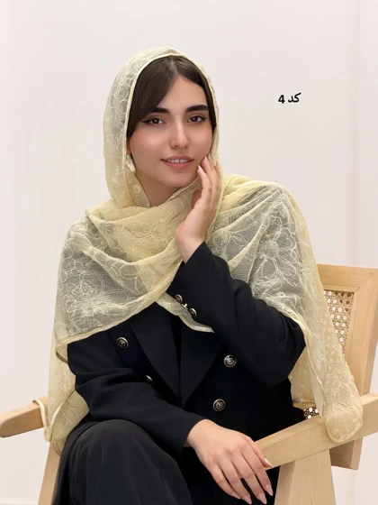 4609-شال حریر گلاره