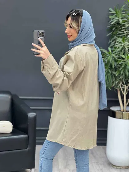 مانتو لینن طرح لوزی