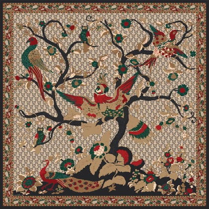 روسری نخ پنبه سیمرغ