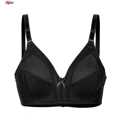 سوتین زنانه لین مدل سه تکه زنبوری مشکی کد 4680-405