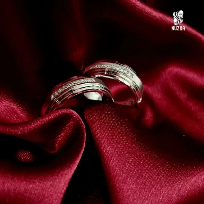 حلقه ست نقره زنانه ومردانه کدhsn1063