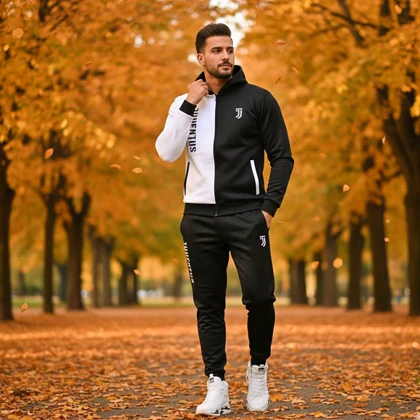 ست سویشرت شلوار یوونتوس مردانه مدل TOPAN