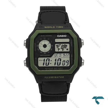 ساعت Casio مردانه AE-1200WH بند برزنت Casio-7403-G